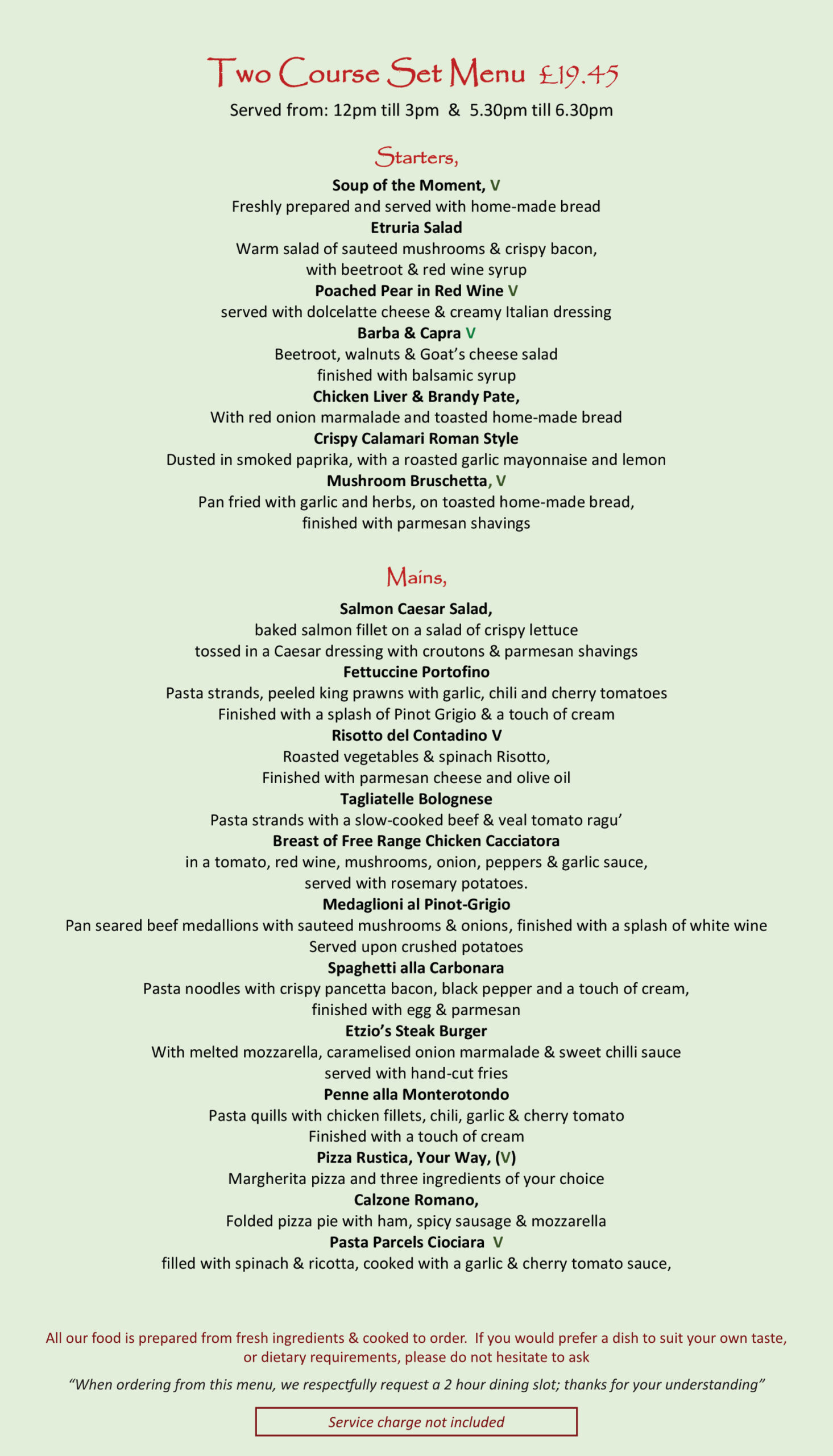 etzio lunch fisso menu May 26.indd